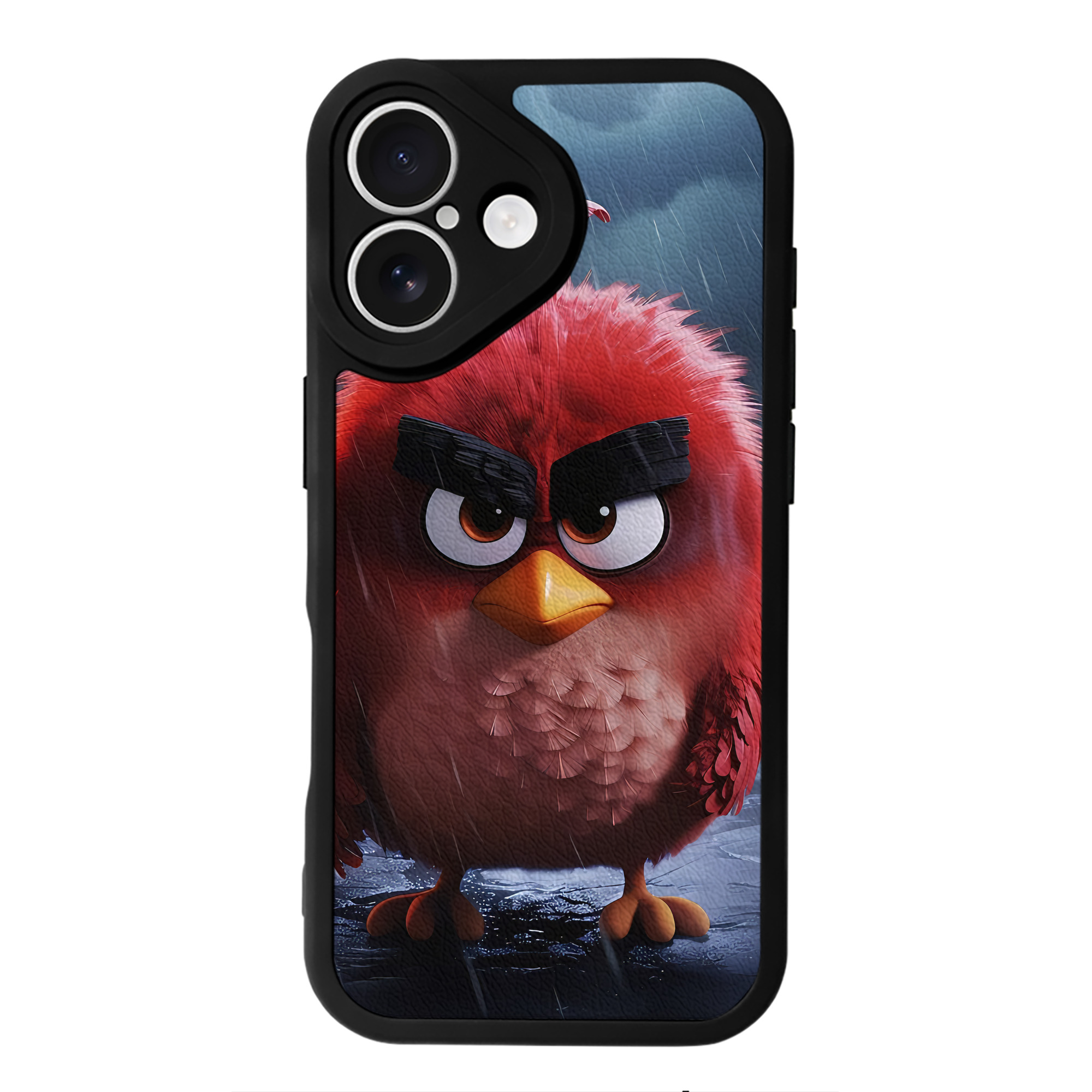 （画像用） Angry Birds アングリーバード 【iPhone 16シリーズ対応】シリコンスマホケース（レザー調） 材質：シリコン